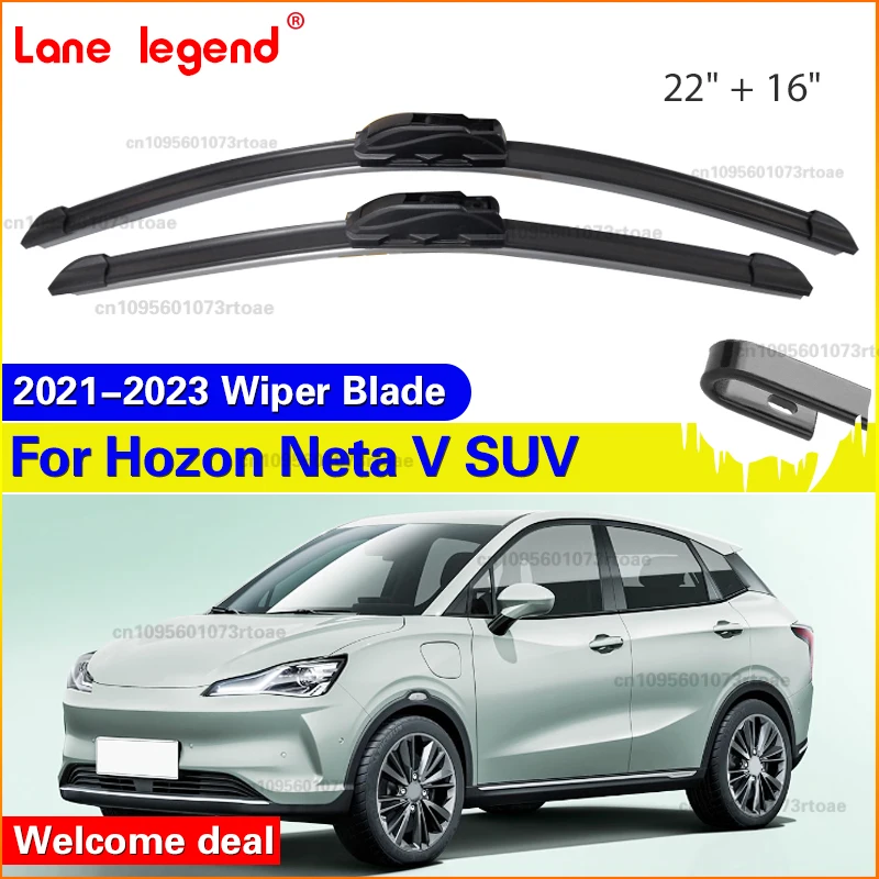 

For Hozon Neta V SUV 2021 2022 2023 300 Lite 400 Pro Car Front Wiper Blades Windscreen Window Rain Brush Car Accessories 22"+16"