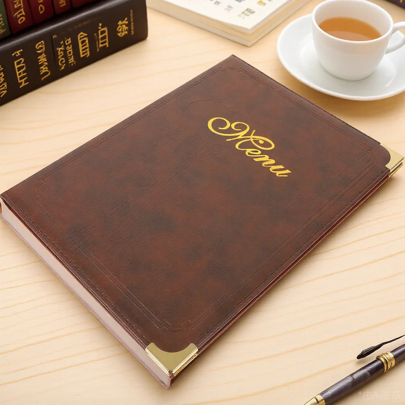 حامل غطاء القائمة مقاس A4، كتاب القائمة، مجلد أسعار المطاعم العملي، وسادات الملاحظات، وسادات ملاحظة الخادم