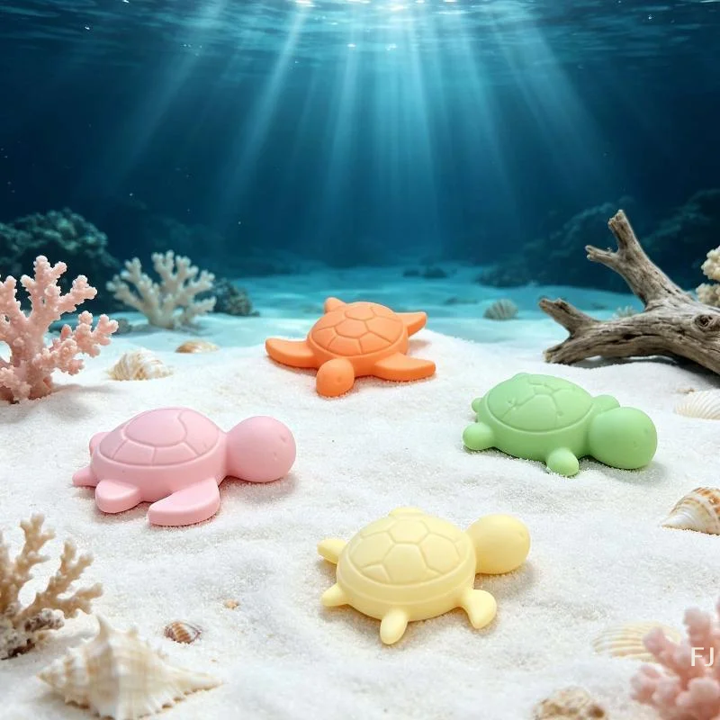 [YU]Four Turtles Plaster Silicone Molds DIY Heart Star Texture Shell Ornaments Epoxy Resin Mould Scented Animal Candle Soap Mol