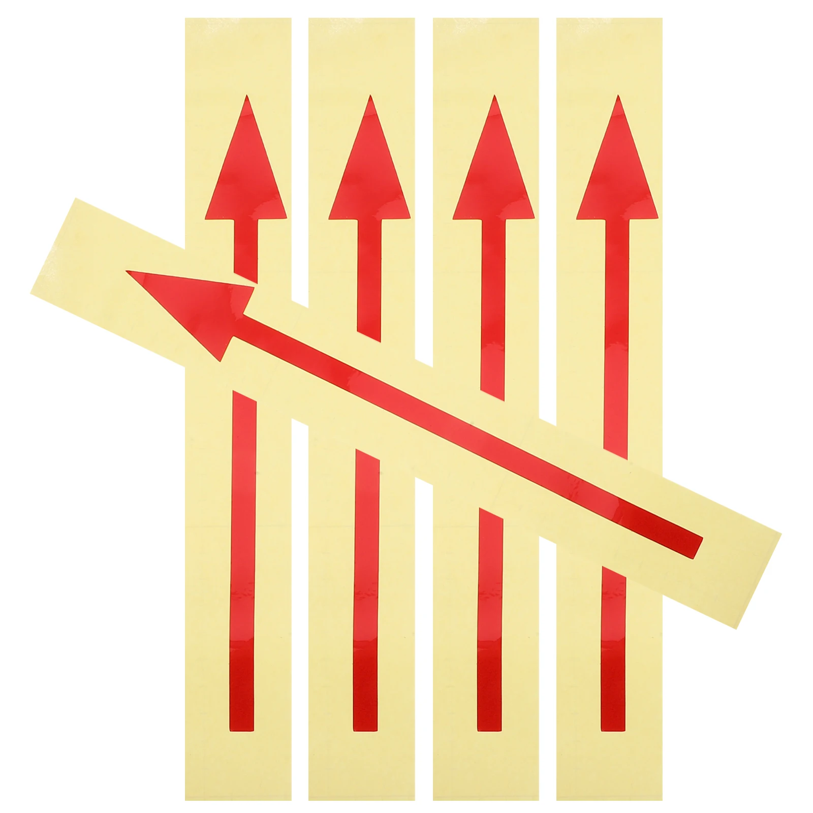 5 Pcs Reflective Mailbox Arrow Sticker Stickers Large Waterproof Directional Floor Decals Outdoor