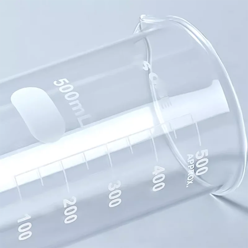 50ml-1000ml Tall Form Beaker Chemistry Laboratory Borosilicate Glass Transparent Beaker with graduation and spout Boro 3.3 Glass