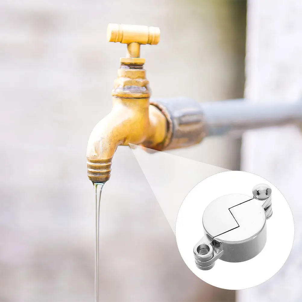 2Pcs Outdoor Faucet Lock Weather-Resistant Metal Tap Lock for Garden Water Spigot Security Faucet Cover Garden Bib Locks