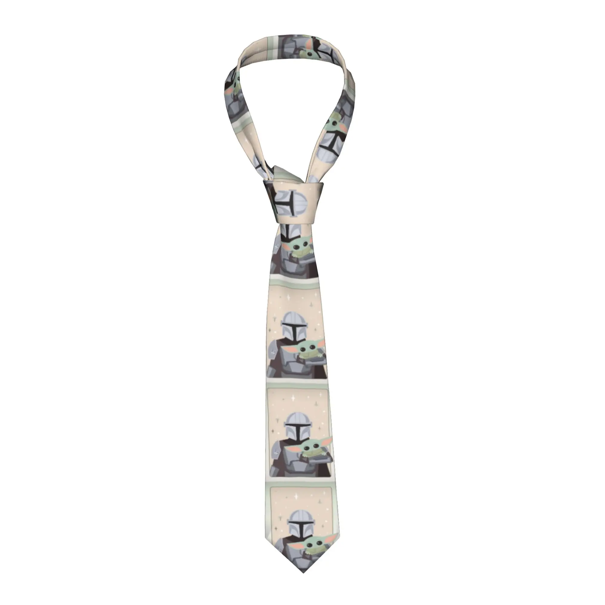 gravata-masculina-baby-yoda-slim-de-poliester-8-cm-de-largura-star-wars-para-camisa-acessorios-gravatas-acessorios-de-casamento-festa