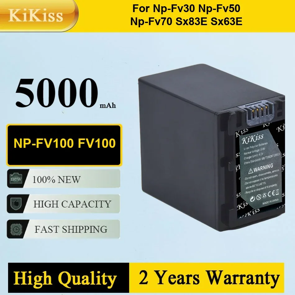 Battery NP-FV50 for Sony NP FV50 FV30 NP-FV40 NP-FV70 NP-FV100 for Sony Handycam HDR-CX580V 760V HDR-PJ540 650V HDR-PV790V