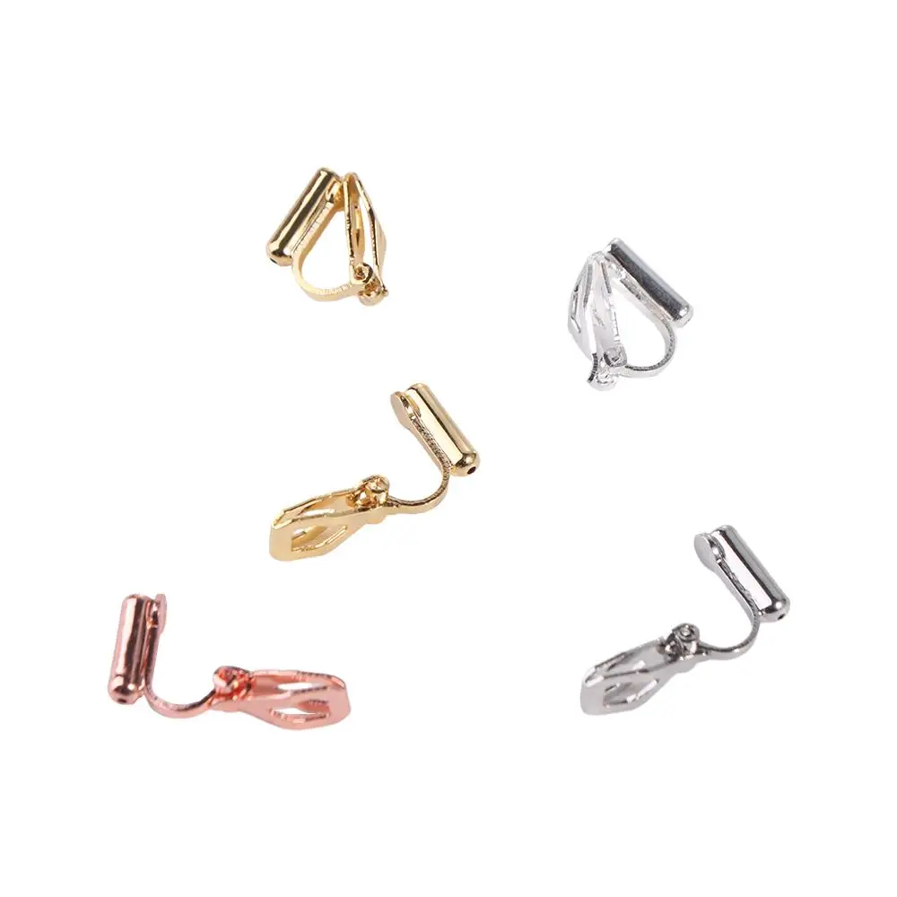 Painless Clip-on Earring Converters Hole-free No Piercing DIY Invisible Ear Cuff Platinum Gold Non Pierced Earrings Adapter