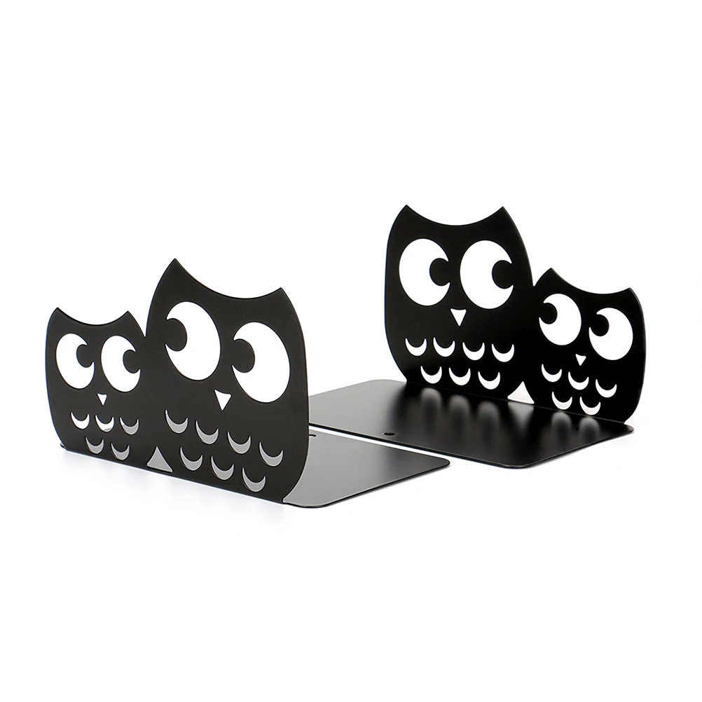 

Cute Owl for Books Decor Nonskid Iron Shelves Desk Safe Round Corner Kids Adults Decorative Stand