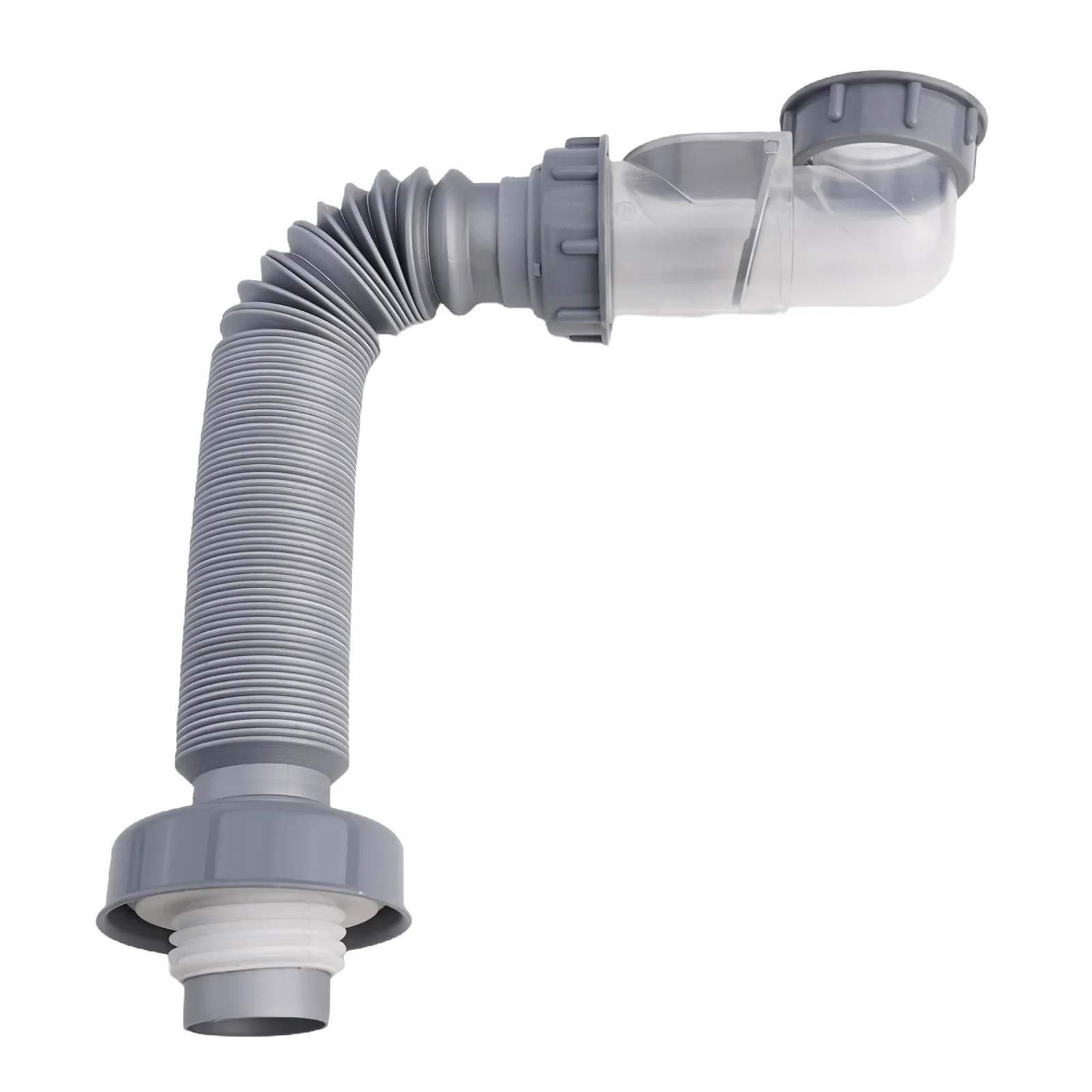 Drain Hose Set Stop Valve Wide Application Garbage Filtration Seal Storage Hose Set Stainless Steel Construction