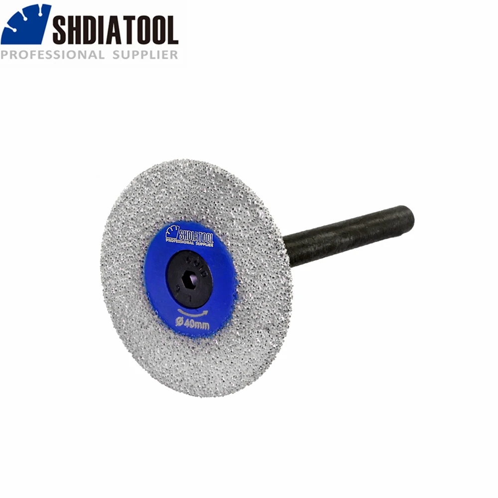 SHDIATOOL 30/40/50mm Diamond Carving Saw Blade Cutting Disc Porcelain Granite Marble Quartz Round Shank Mini Engraving Cutter