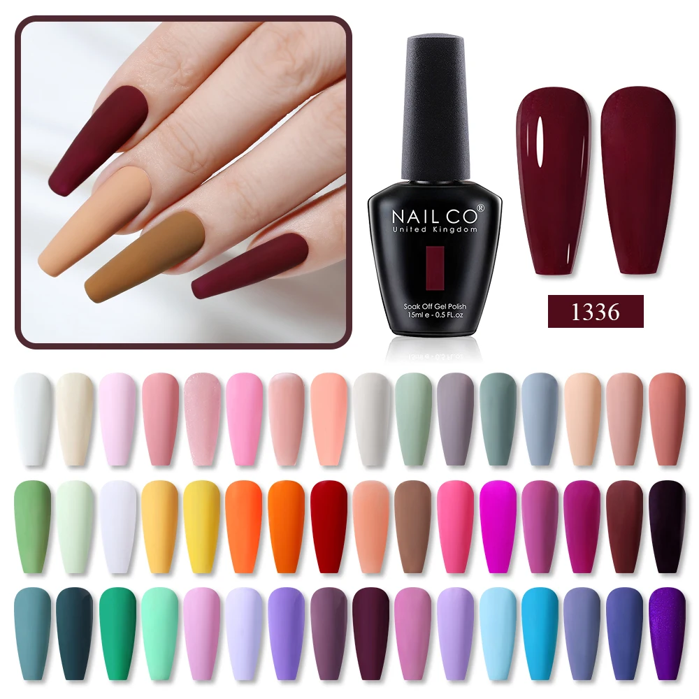 ﻿ NAILCO Gel Nagellak Herfst Winter Kleur 15 ml Naakt Rood Bruin Semi Permanente Losweken UV LED Gel Hybride vernis Nagelbenodigdheden ﻿