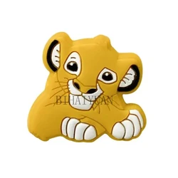 10pcs lion king simba Silicone Focal Beads Silicone Baby DIY Pacifier Chain Clips Beads pen Toy Jewelry Accessories