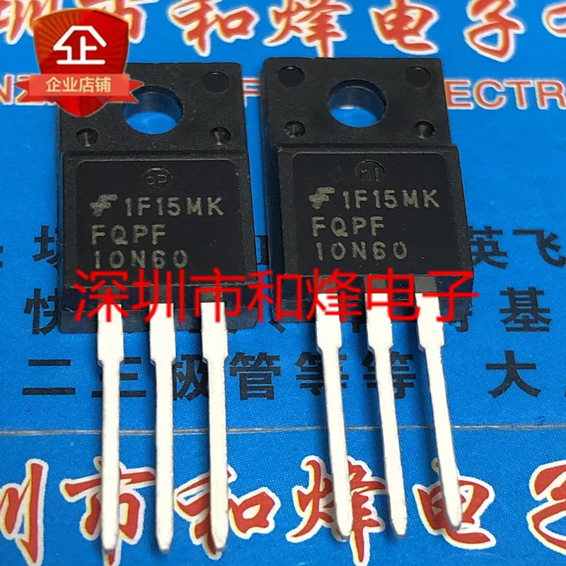 Original 5pcs/ FQPF10N60 TO-220F  600V 10A