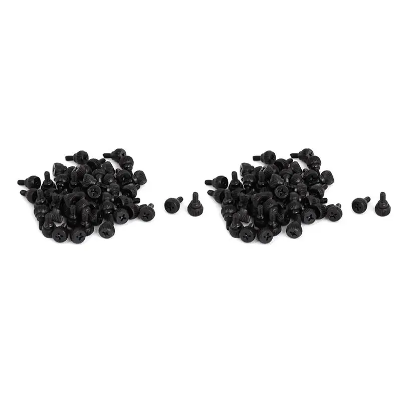KYCOR-PC Computer Case Thumbscrews M3.5 Thumb Screws Black 100 Pcs