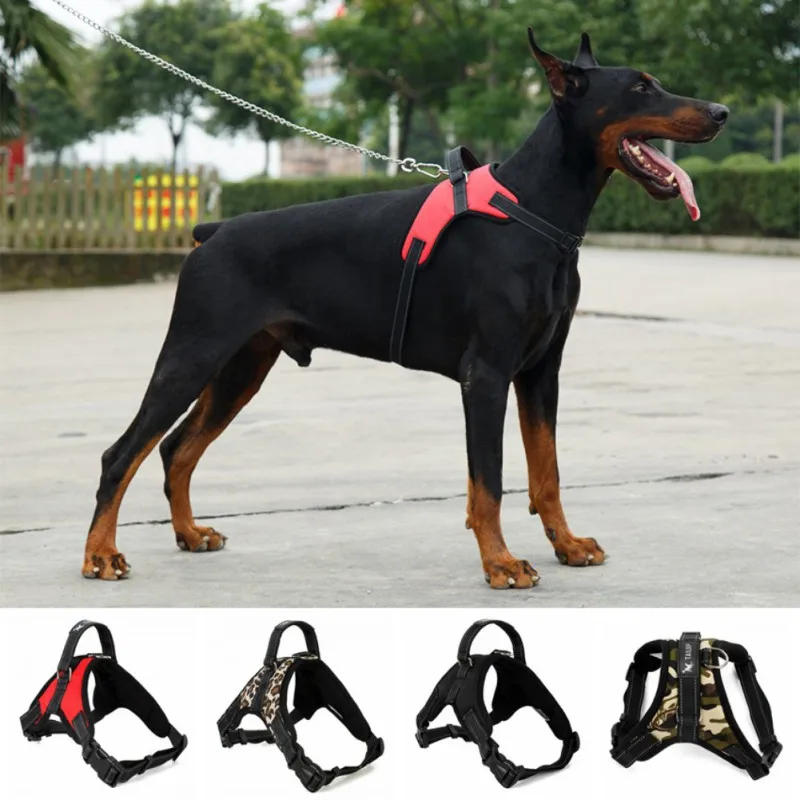 Adjustable Dog Harness Pet Large Dog Walk Out Harness Vest Collar Hand Strap for Small Medium Large Dogs Pet Accessories