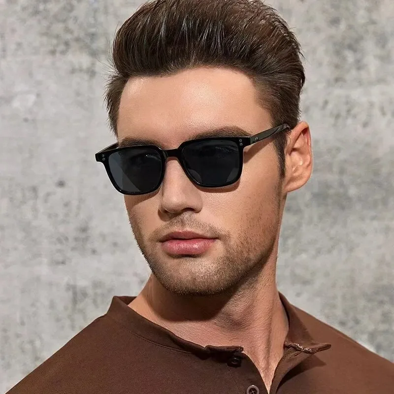 New Square Sunglasses for Men Women 2024 Vintage Fashion Goggle Driving Sun Glasses Frame UV400 Male Eyewear  Sunglasses for Men