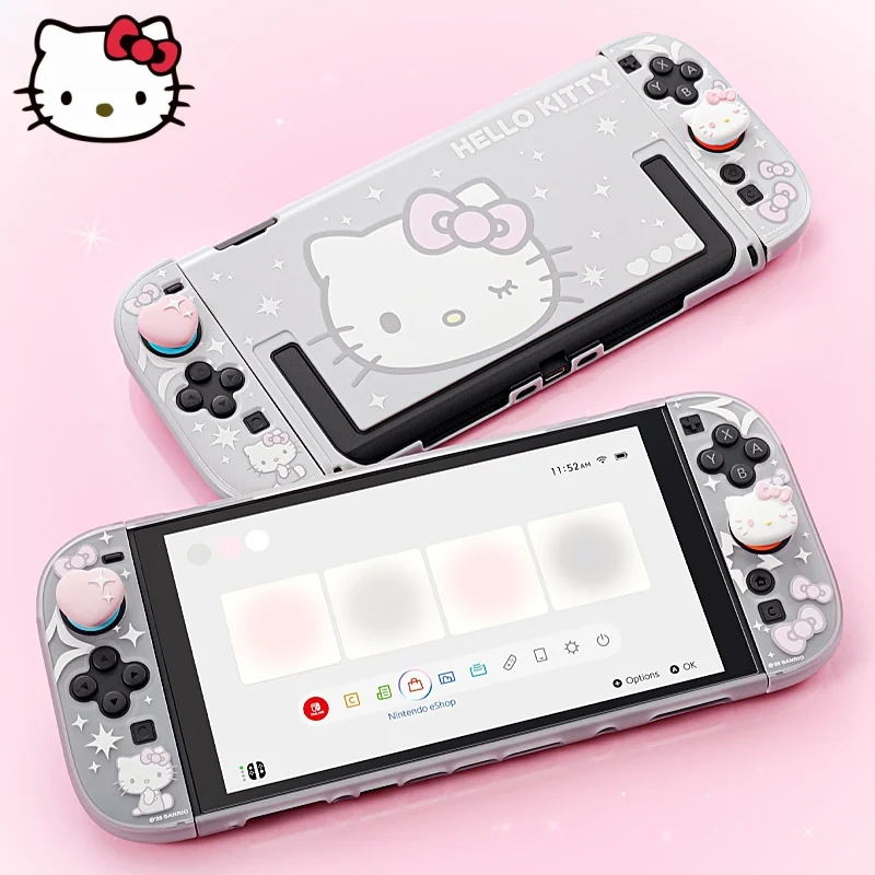 

Горячая новинка: Оригинальный защитный чехол Geekshare для Switch 2, раздельный, полупрозрачный, противоударный, с рисунком Hello Kitty и накладками на стики.