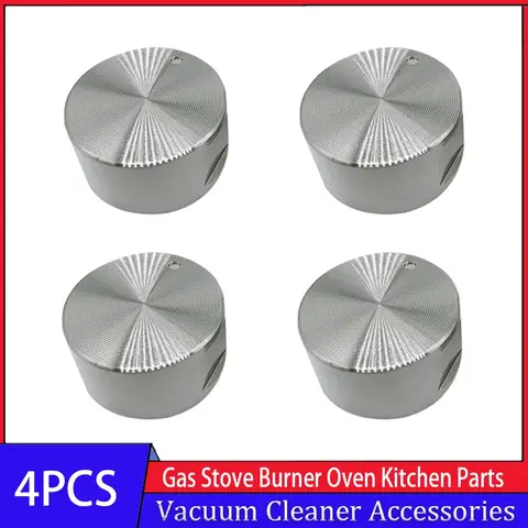 Rotary Switch Gas Stove Parts Gas Stove Knob Zinc Alloy Round Knob with Chrome Plating for Gas Stove Outer Diameter 38mm, 0 Degr