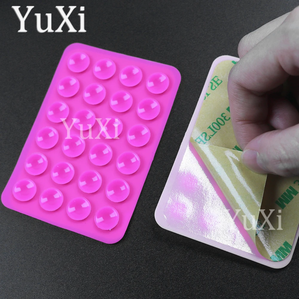 5 個の吸盤電話ケースマウントシリコーン粘着電話スタンド滑り止めゴム吸盤パッド電話ホルダー用裏打ち固定パッド