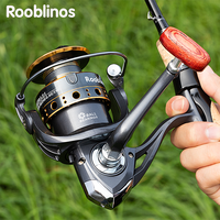 Rooblinos BK Spinning Fishing Reels For Saltwater Freshwater Metal Spool Left/Right Interchangeable Trout Carp Fishing Tackle