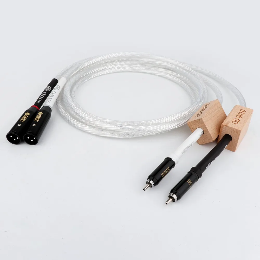 Pair NORDOST ODIN RCA to XLR Audio Cable Extend Cord Line HiFi Silver Plated Shield Data Cable Male Female