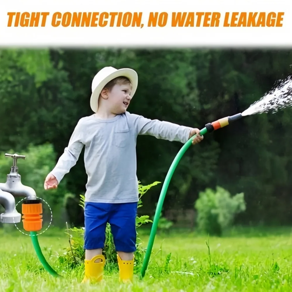 10pcs Plastic Hose Faucet Quick Connector 3/4&1/2 Inch Graden Hose Water Tap Threaded Garden Irrigation Water Gun Accessories