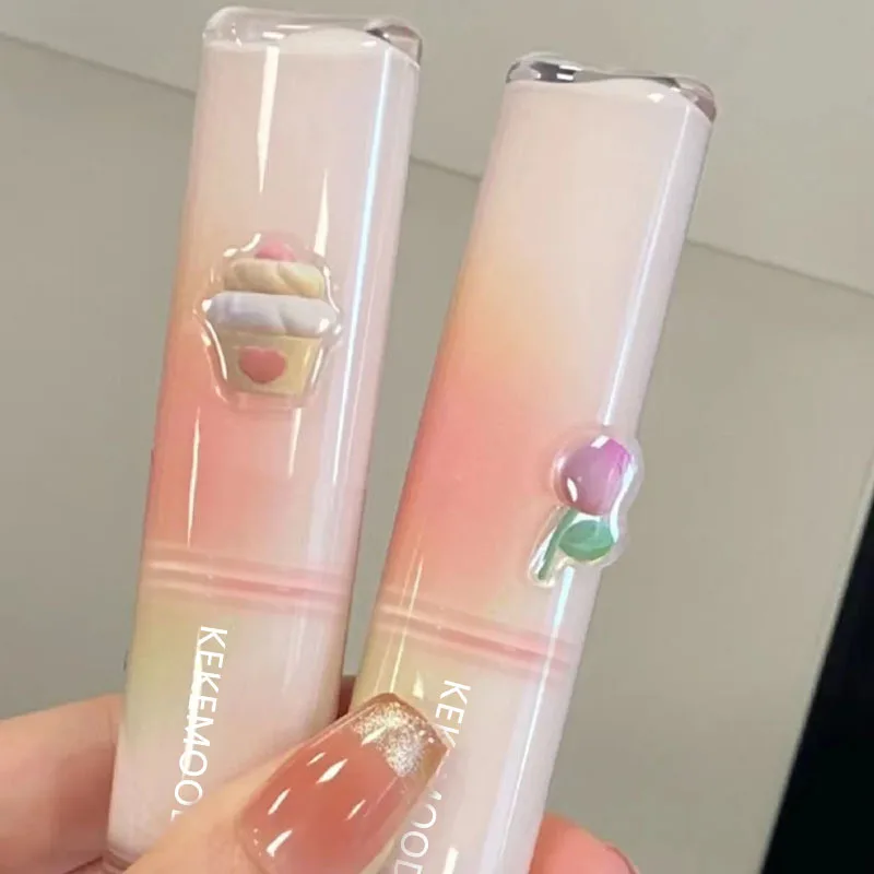 Lip Stain Glass Shine Moisturizing Buttery Smooth Lip Gloss Student Makeup Long Lasting Lipstick Multicolor