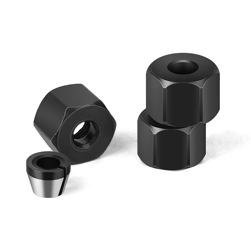 AB15-6/6.35/8Mm 콜렛 척 너트 조각 트리밍 기계 라우터 비트 어댑터 전기 라우터 밀링 커터 액세서리