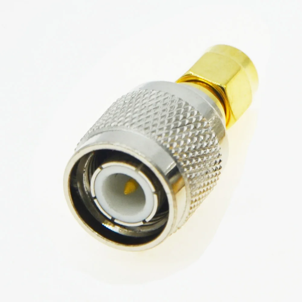BEVOTOP 2 PCS RF Adapter SMA Male plug to TNC Male Plug For Radio Antenna RF Coaxial Connector Adapter High Quanlity 50 Ohm