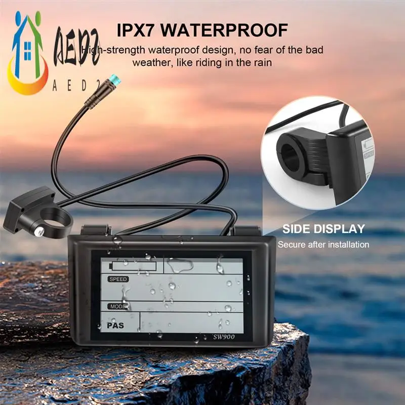 

AED2-Electric Bicycle 36V 48V 52V 45A Sine Wave Ebike Controller With Colorful LCD Display