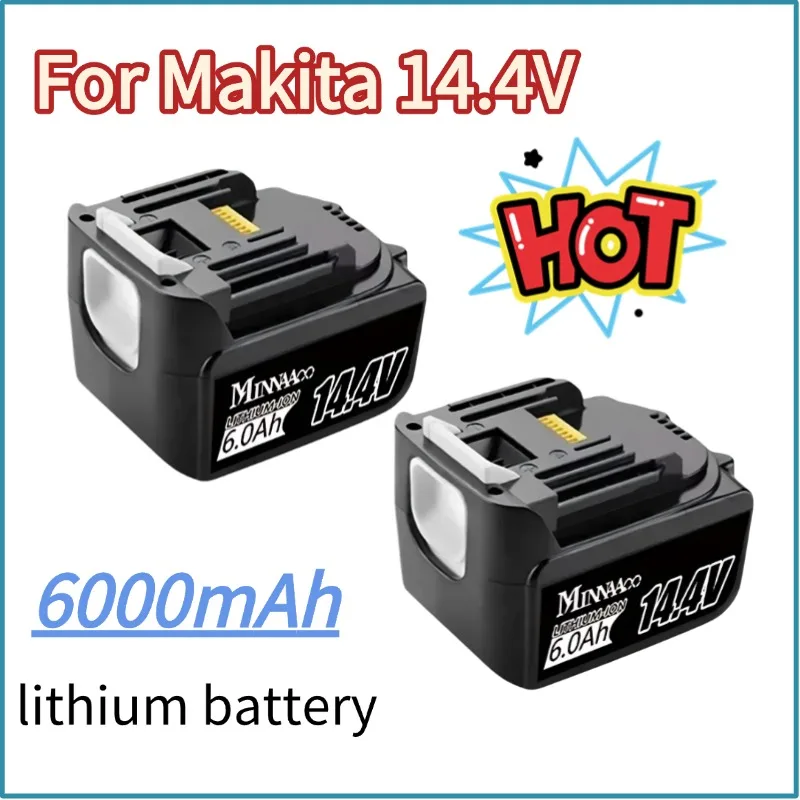 

Replacement for Makita 14.4V 6.0Ah 5.0Ah Lithium-ion Rechargeable Battery BL1415 BL1430 BL1440 BL1460 Cordless Pow