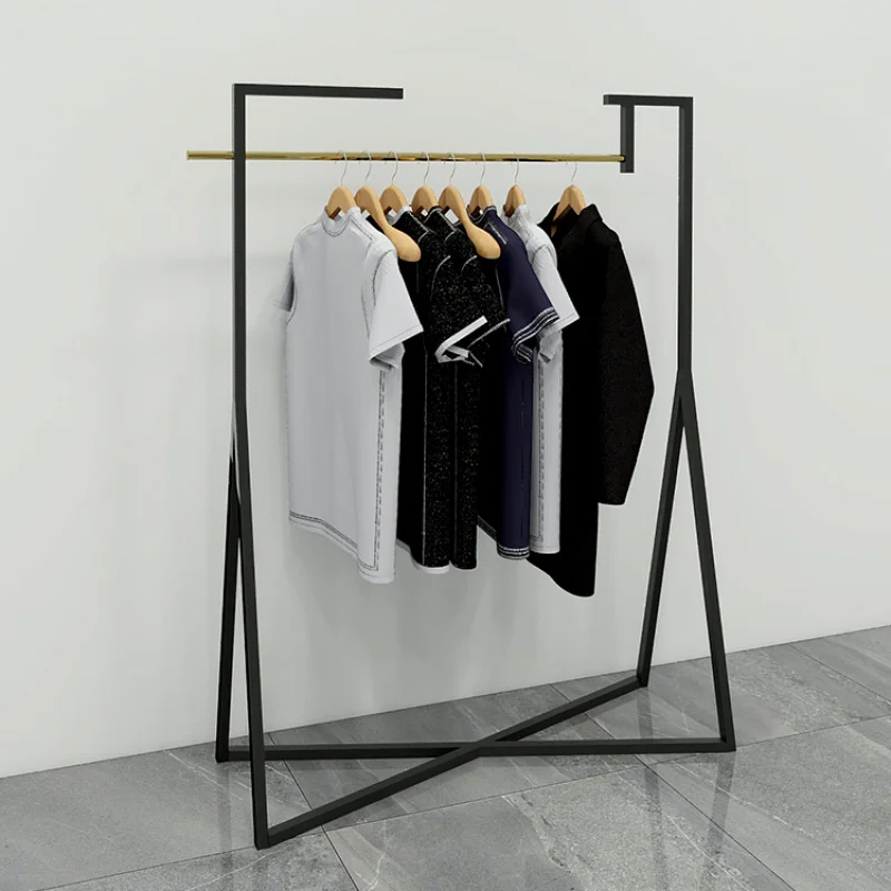 

Custom. Oujia Iron Black Clothing Store Metal Rack Retail Boutique Store Clothing Display Design Ideas