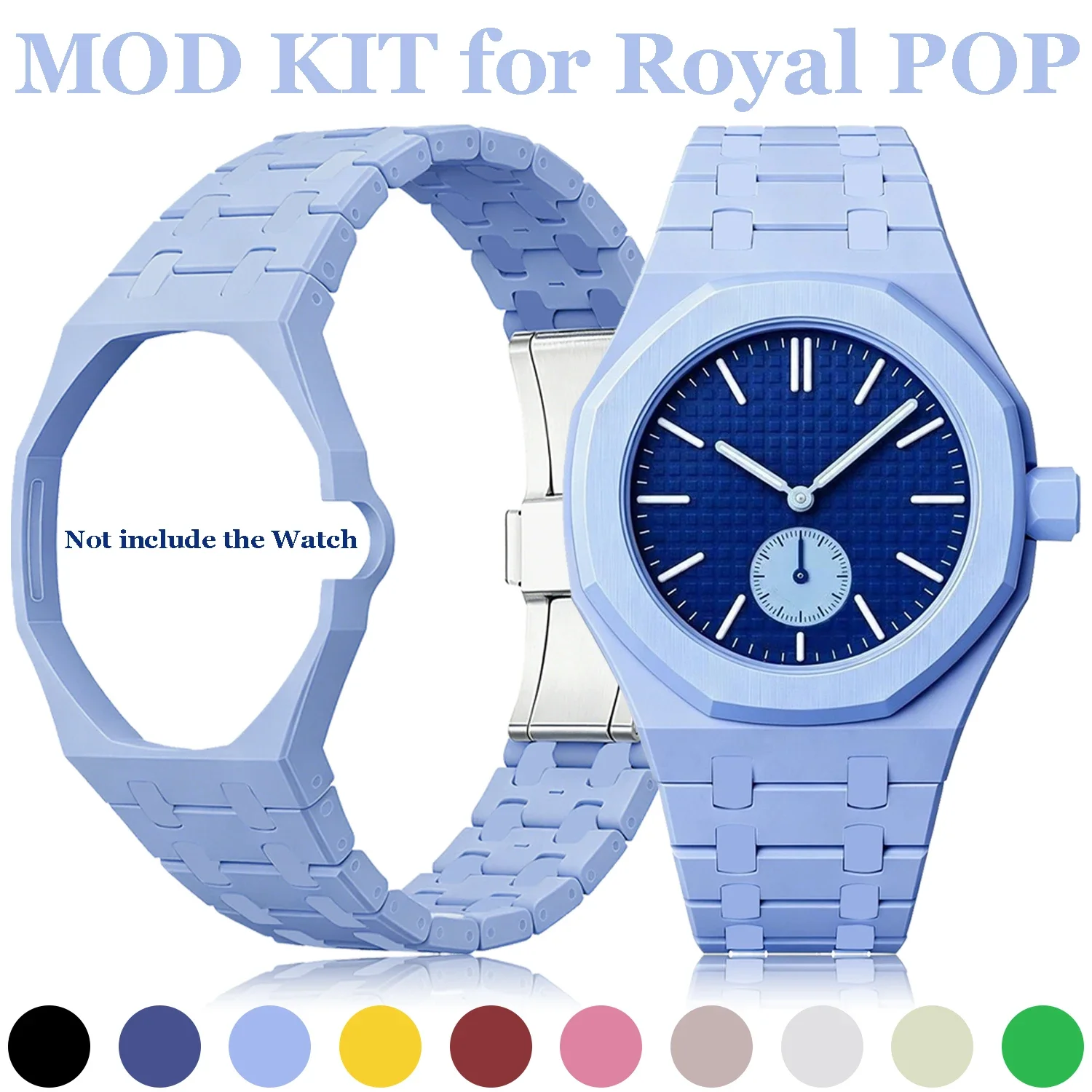 Fashion Ceramic Watch Band for Swatch X AP Royal POP Bioceramics Modification Kit Strap Case Changer To Wristwatch Accessories