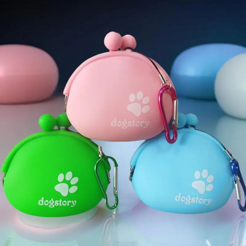 Silicone Pet Dog Train Food Snacks Pockets Bag Walking Dog Training Food Storage Waist Pet Travel Outdoor Product dog treat bag