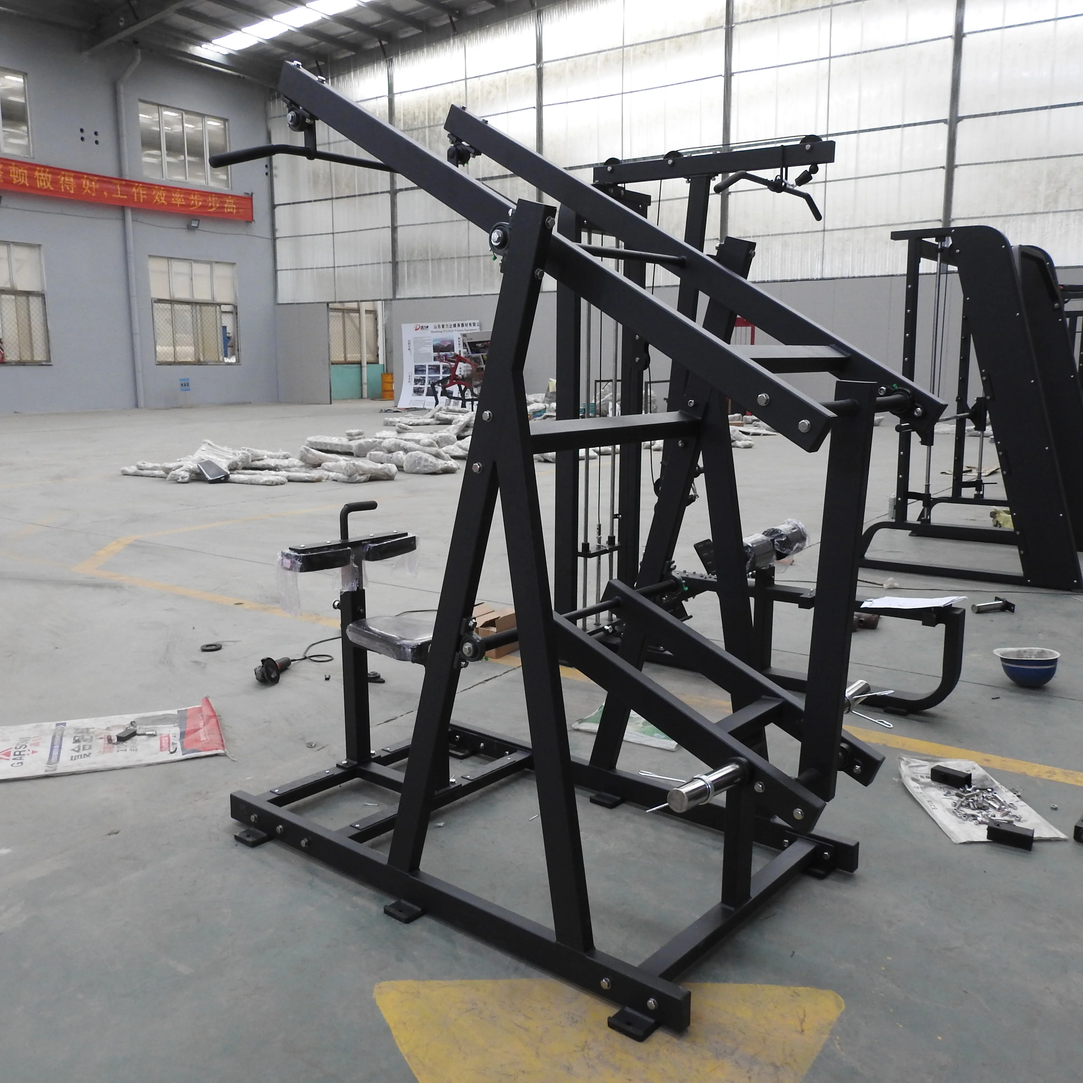 

Gym Fitness Equipment for Commercial Use Body Building Strength Training Plated Loaded Lat Pulldown Machine