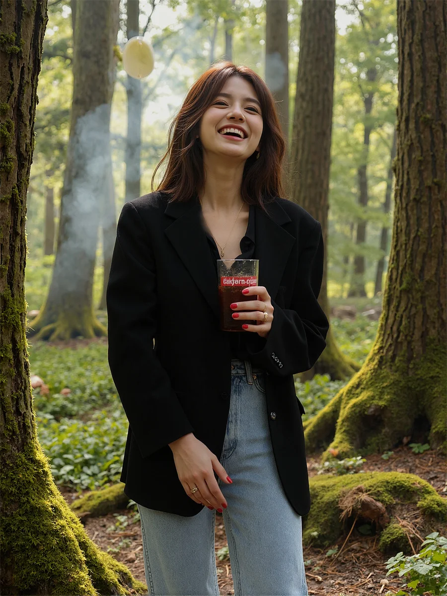 بدلة سهرة نسائية بيضاء قابلة للتنفس الإبداع كتلة الألوان الساق الكتابة على الجدران لونين نسج السببية المطرزة مشاعل حافة بدون قبعة