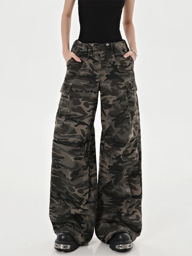 Y2k Cargobroek voor dames, hoge taille, casual, losse broek