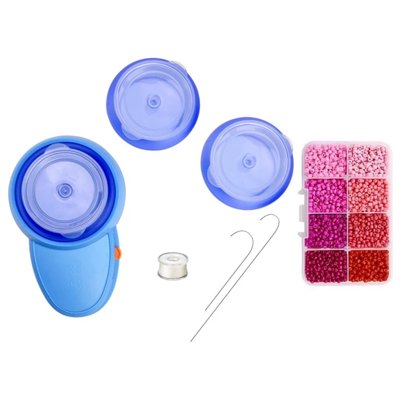 Electric Bead Spinner Kit Spin Bead Loader Tool Set Stringing Bead Loader Holder For DIY Jewelry Making Battery Operated