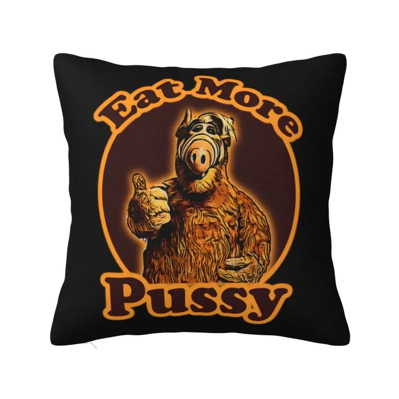 Alien Life Form ALF Cushion Cover 55x55 cm Polyester Soft Throw Pillow Case For Sofa Chair Home Decor Pillowcase