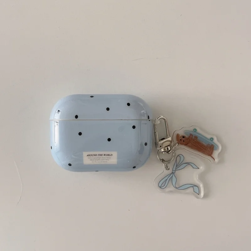 Pour Apple Airpods 2 Airpods Pro/Pro 2/Pro3, Airpods 3, étui pour écouteurs Airpods 4, avec crochet, Style INS Dots, IMD,