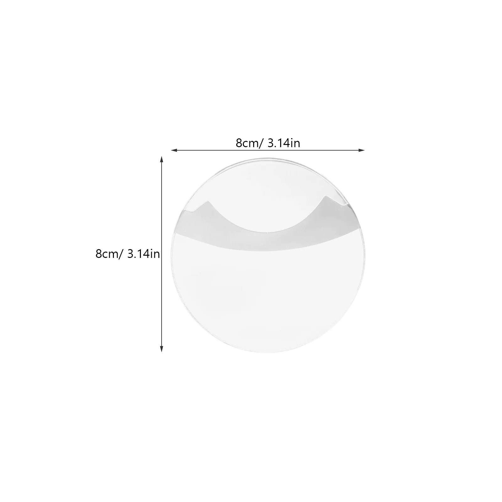 10 قطعة حامل شارة مستديرة شديدة التحمل أغطية حماية زر الفيلم الشفاف من البلاستيك الشفاف شارة أمان متعددة الاستخدام المعدنية #2