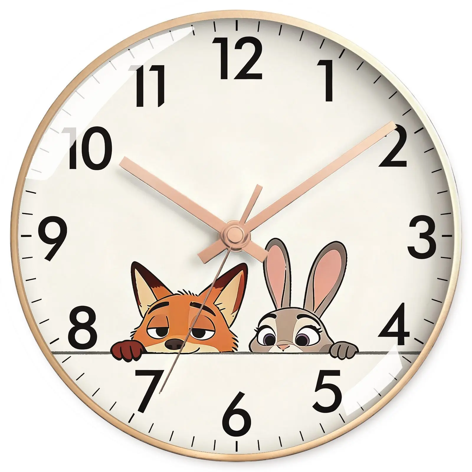 

Creative Anime Wall Clock Modern Decor for Living Room Bedroom Silent Clock Ideal for Students Paper Laminated