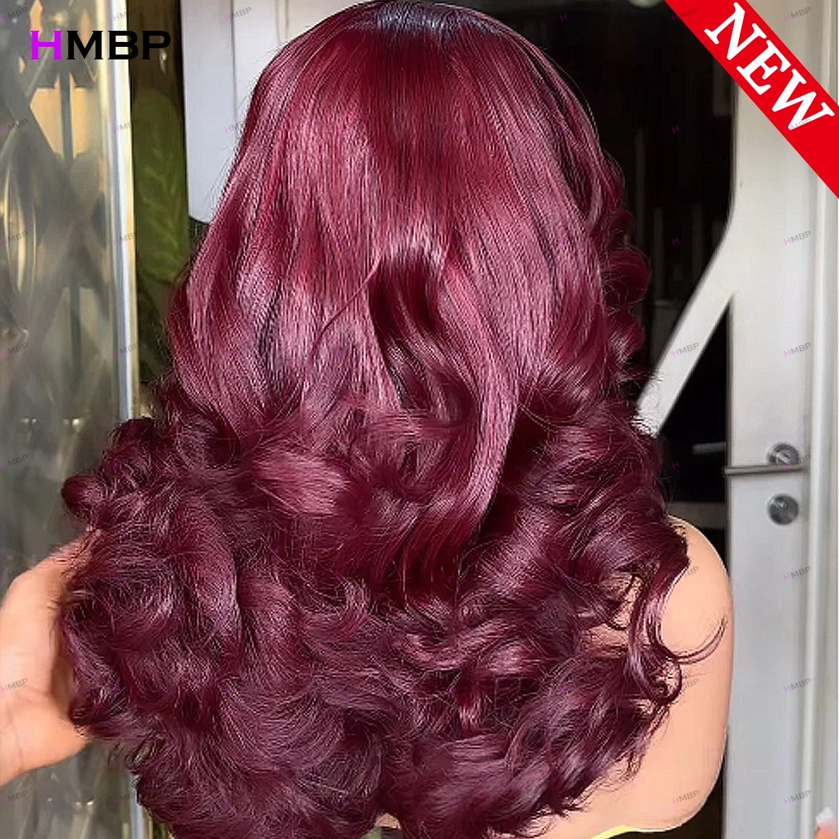 450 Density Purple Color Bouncy Curly 360/13×6 HD Glueless Lace Frontal Wigs Human Hair Ready To Wear For Women 30 32 Inch HMBP
