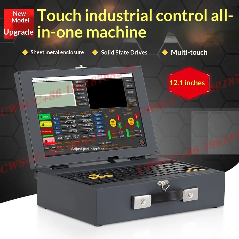 The new Mach3 touchscreen industrial control all-in-one computer is embedded in industrial flatbed engraving machines.