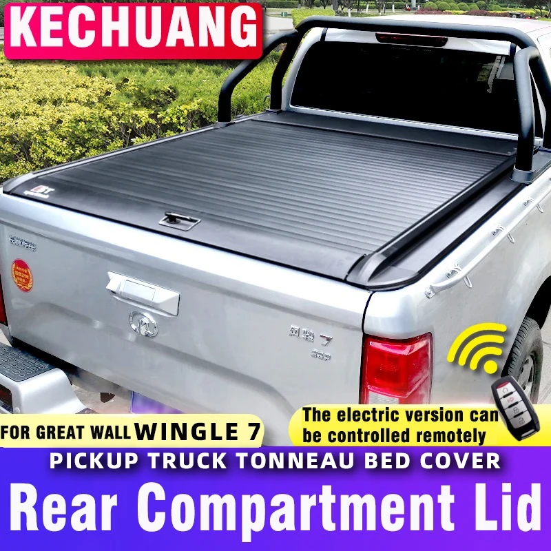 FOR Great Wall WINGLE 5 STEED 6 WINGLE 7 Pickup Truck Tonneau Bed Cover Rear Compartment Lid aluminum rolling curtain push pull