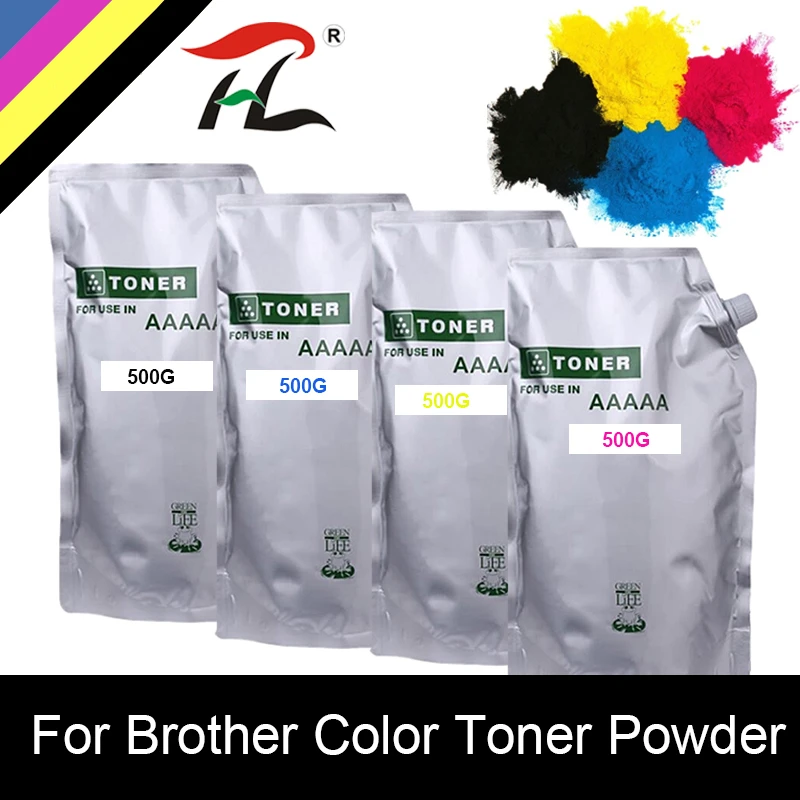 4pcs 500G Compatible Color Toner Powder For Brother TN221 TN225 TN241 TN245 TN251 TN255 TN261 TN265 TN281 TN285 TN291 TN295