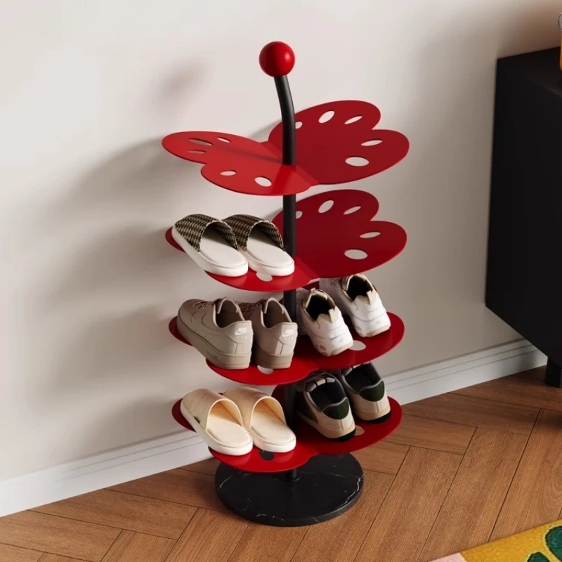 Dopamine Shoe Rack for Small Spaces Multilayer Entryway Organizer with Inclined Design Kids Friendly Footwear Storage Cabinet