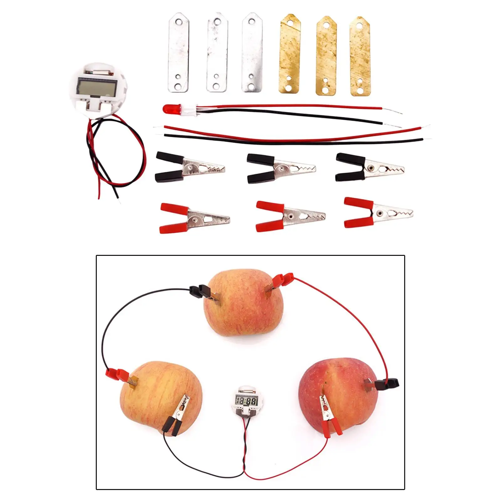 Fruit Energy Science Experiment Kit Physic Electricity Kit Handmade Lemon Kit