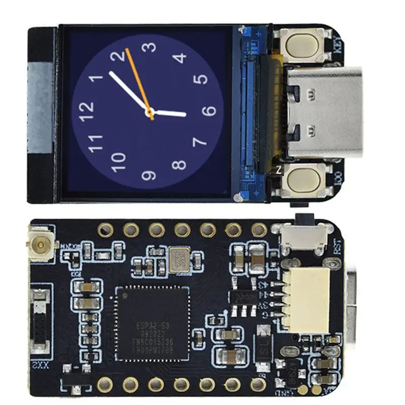 X12A-T-QT V1.1 ESP32-S3 GC9107 0.85 Inch LCD Display Module Development Board WIFI Bluetooth Full Color IPS 128X128 Screen