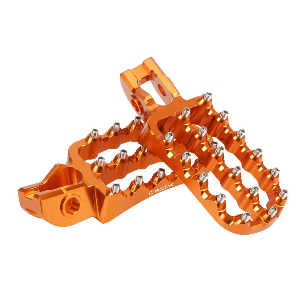 ل KTM EXC EXCF 125 150 200 250 300 350 400 450 500 2017-2023 SX SXF XC XCF 125-500 2017-2022 الغاز الغاز أوتاد القدم واسعة مسند القدمين