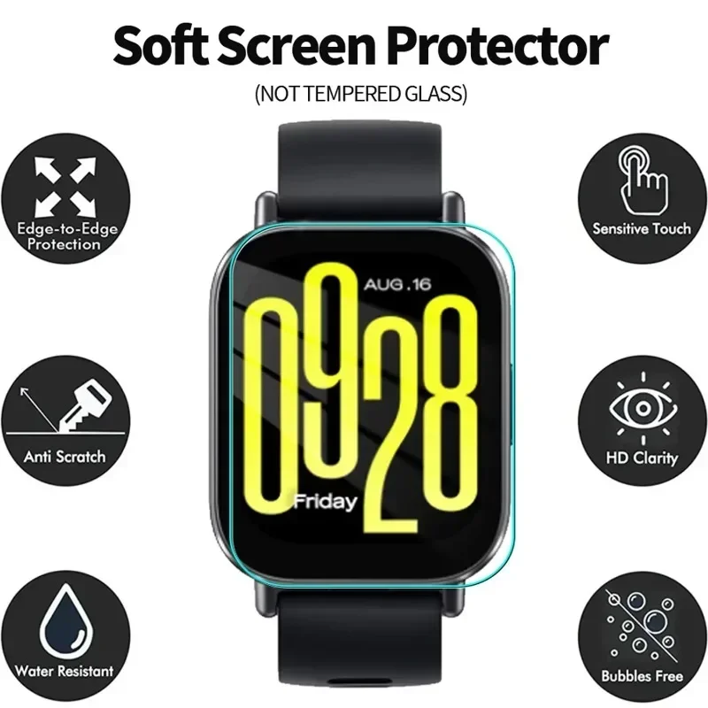 10/5/1Pack Tempered Glass For Redmi Watch 5 Lite Active Screen Protectors HD Anti-scratch Films for Mi Redmi Watch5 Active Cover