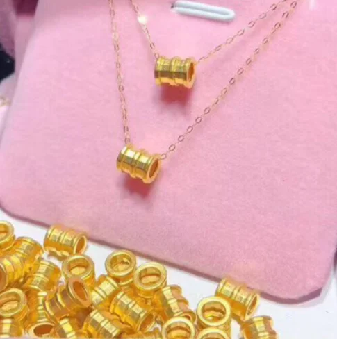24k pure gold pendants for women 999 real gold charms pendant gold jewelry gold spacer